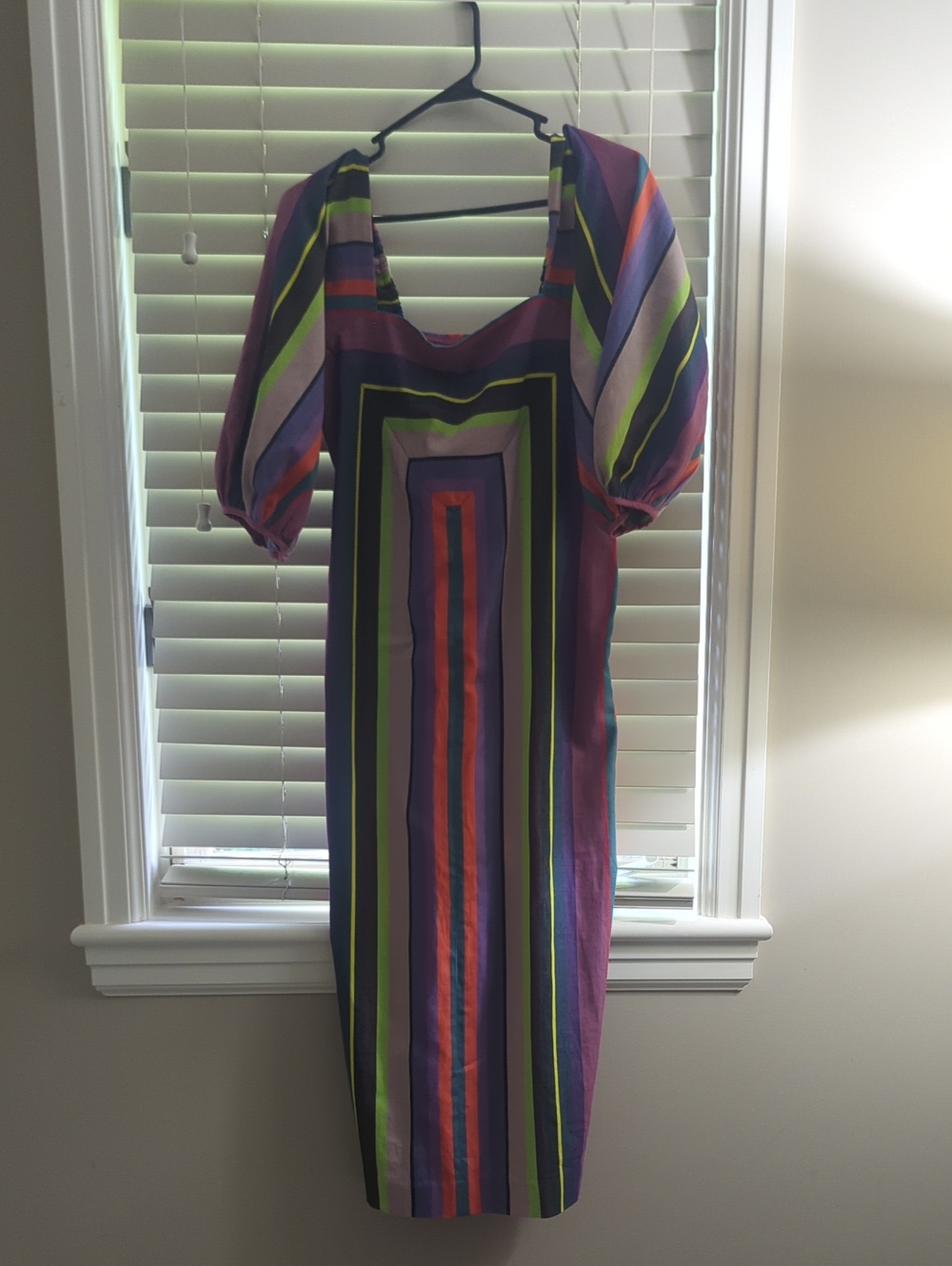 Mara Hoffman Genevieve Dress - Multi Colored Striped Midi Dress